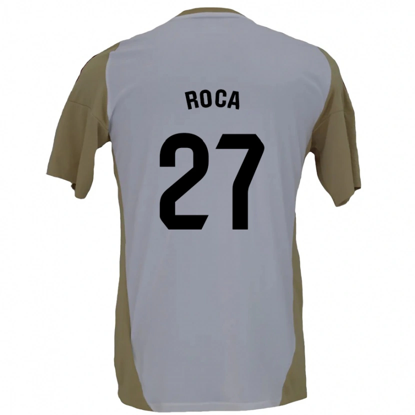 Danxen Kid Joel Roca #27 Brown White Away Jersey 2024/25 T-Shirt