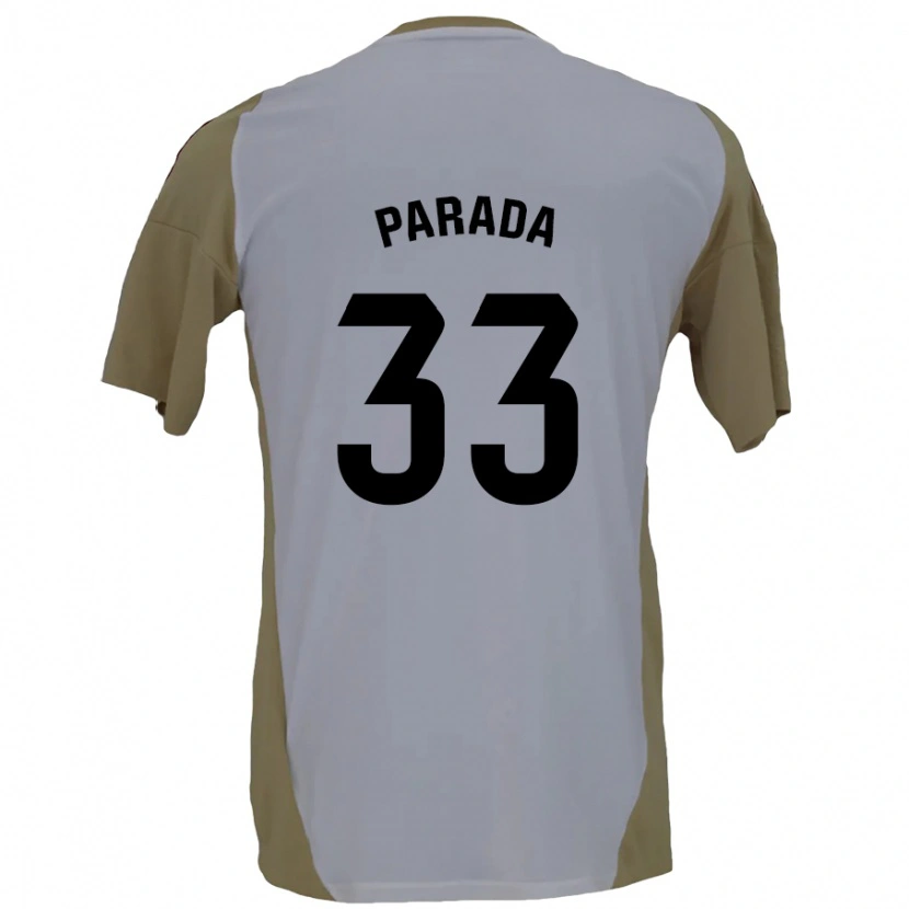 Danxen Kid Victor Parada #33 Brown White Away Jersey 2024/25 T-Shirt