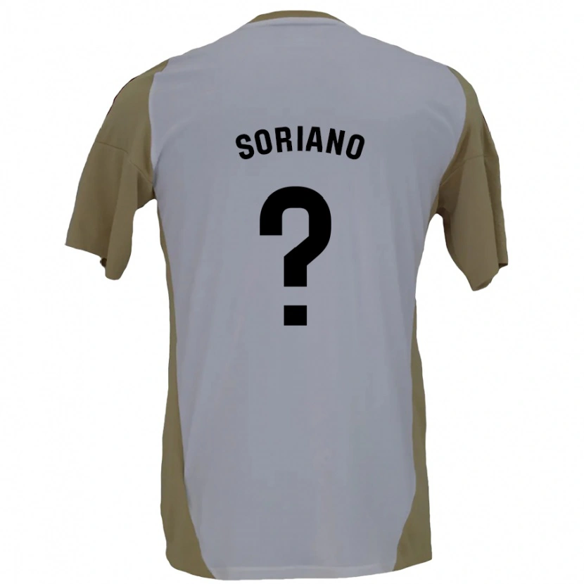 Danxen Kid Adrián Soriano #0 Brown White Away Jersey 2024/25 T-Shirt