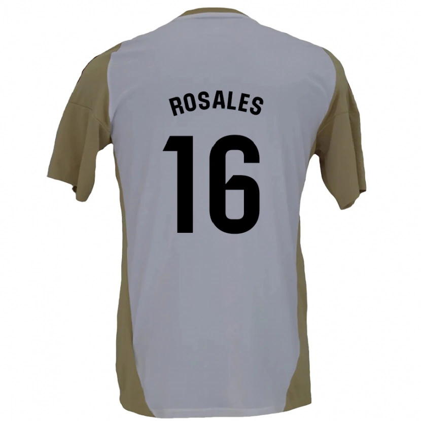 Danxen Kid Diego Rosales #16 Brown White Away Jersey 2024/25 T-Shirt