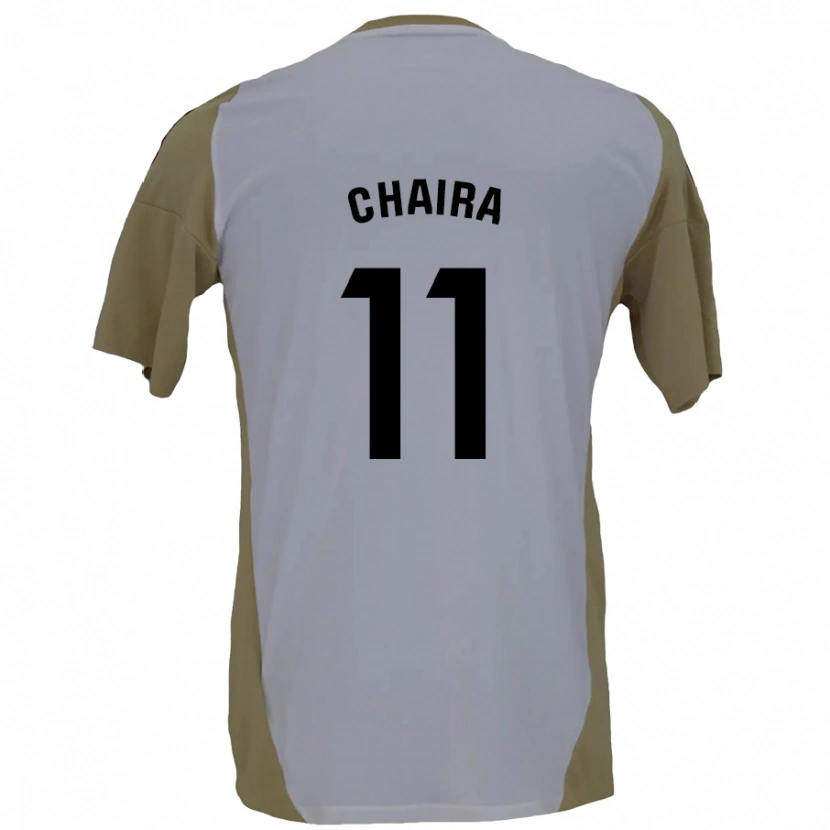 Danxen Kid Ilyas Chaira #11 Brown White Away Jersey 2024/25 T-Shirt