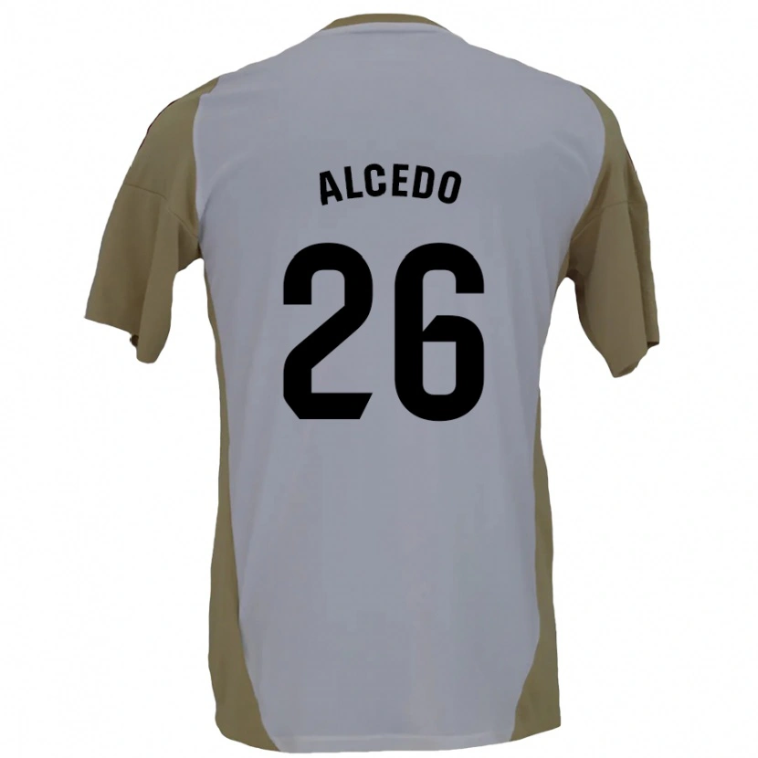 Danxen Kid Juan María Alcedo #26 Brown White Away Jersey 2024/25 T-Shirt