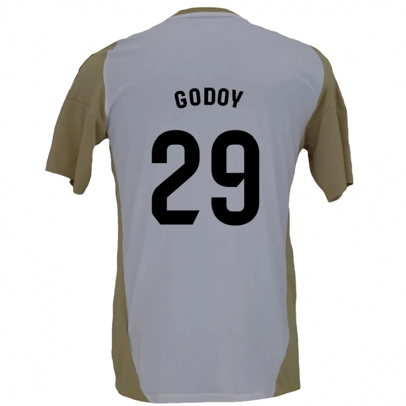 Danxen Kid Alan Godoy #29 Brown White Away Jersey 2024/25 T-Shirt