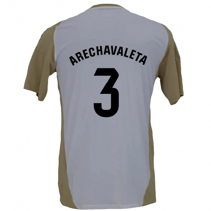 Danxen Kid Jorge Arechavaleta #3 Brown White Away Jersey 2024/25 T-Shirt