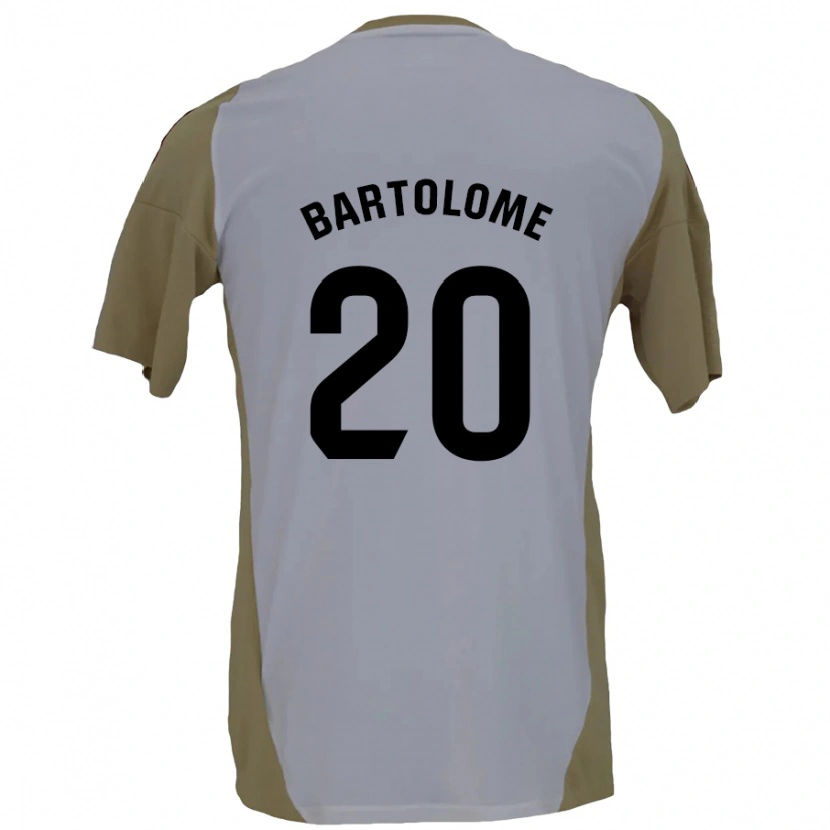 Danxen Kid Diego Bartolomé #20 Brown White Away Jersey 2024/25 T-Shirt