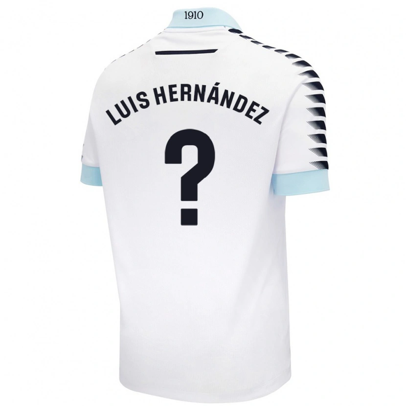 Danxen Kid Luis Hernández #0 White Blue Away Jersey 2024/25 T-Shirt