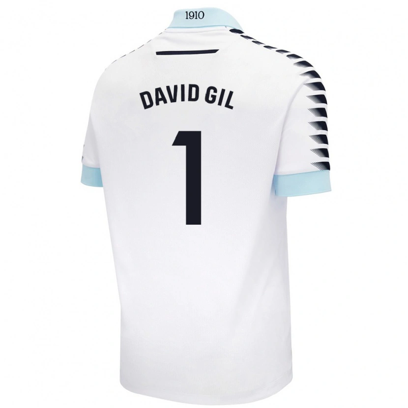 Danxen Kid David Gil #1 White Blue Away Jersey 2024/25 T-Shirt