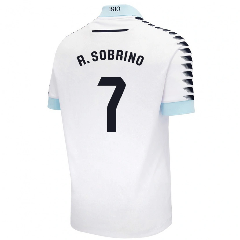 Danxen Kid Rubén Sobrino #7 White Blue Away Jersey 2024/25 T-Shirt