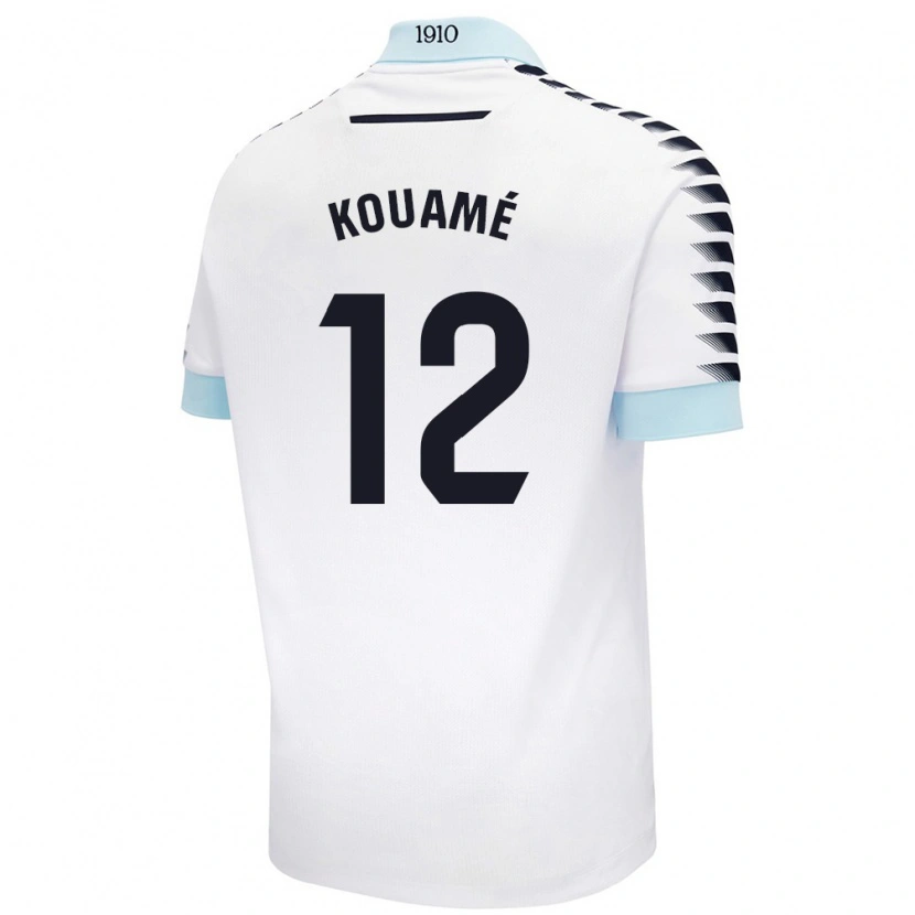 Danxen Kid Rominigue Kouamé #12 White Blue Away Jersey 2024/25 T-Shirt