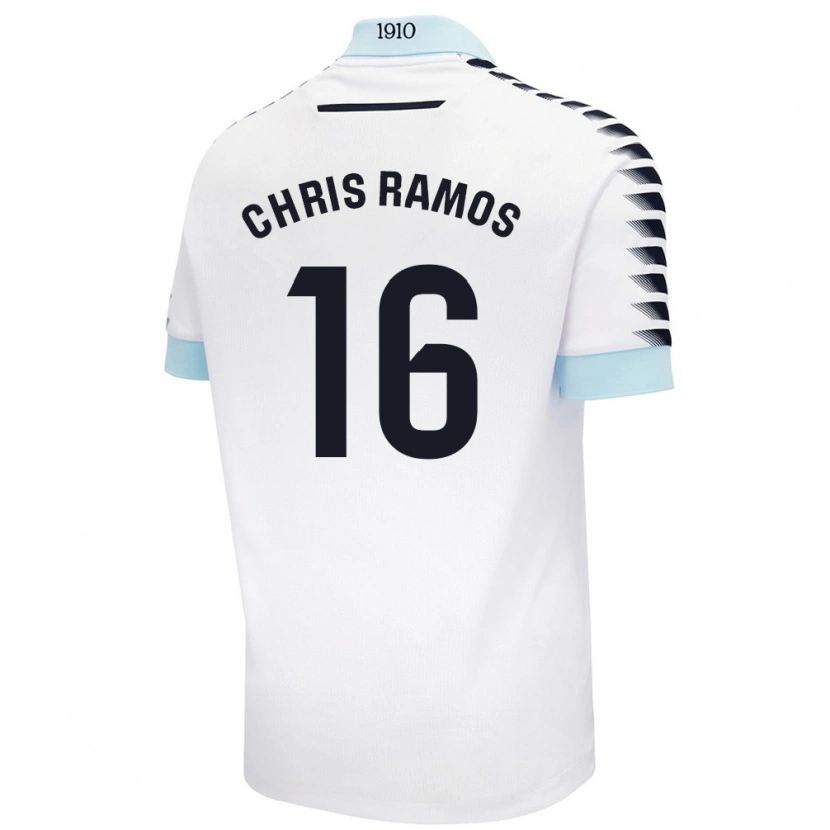 Danxen Kid Chris Ramos #16 White Blue Away Jersey 2024/25 T-Shirt