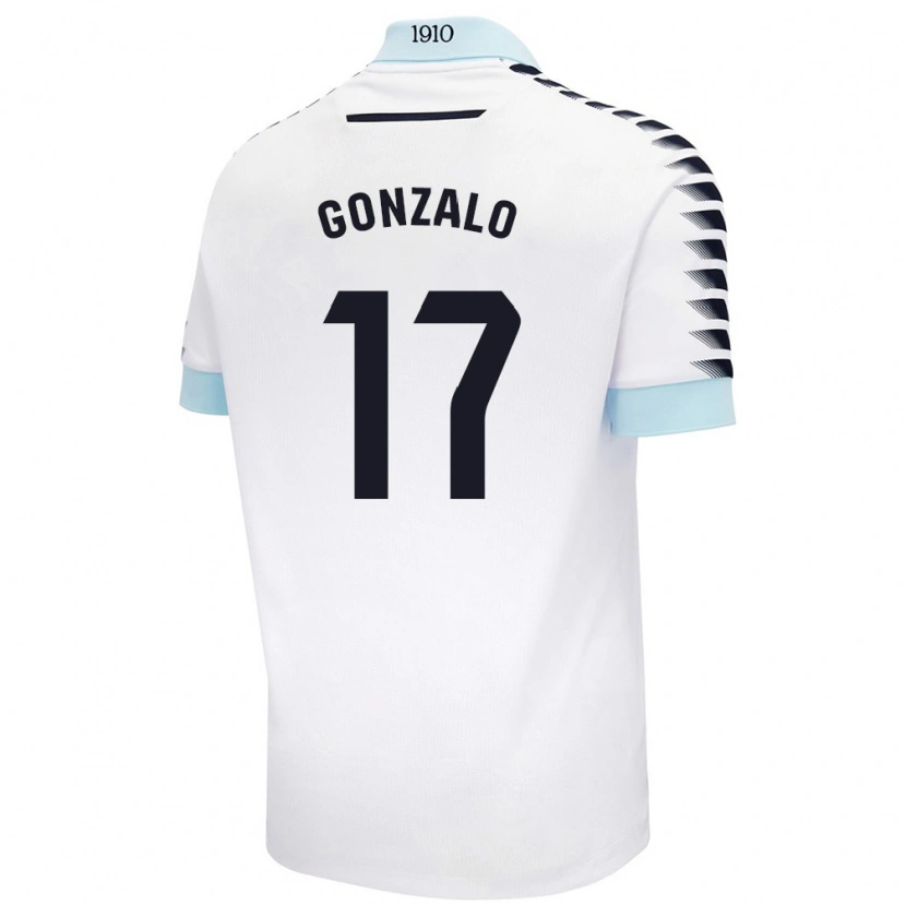 Danxen Kid Gonzalo Escalante #17 White Blue Away Jersey 2024/25 T-Shirt