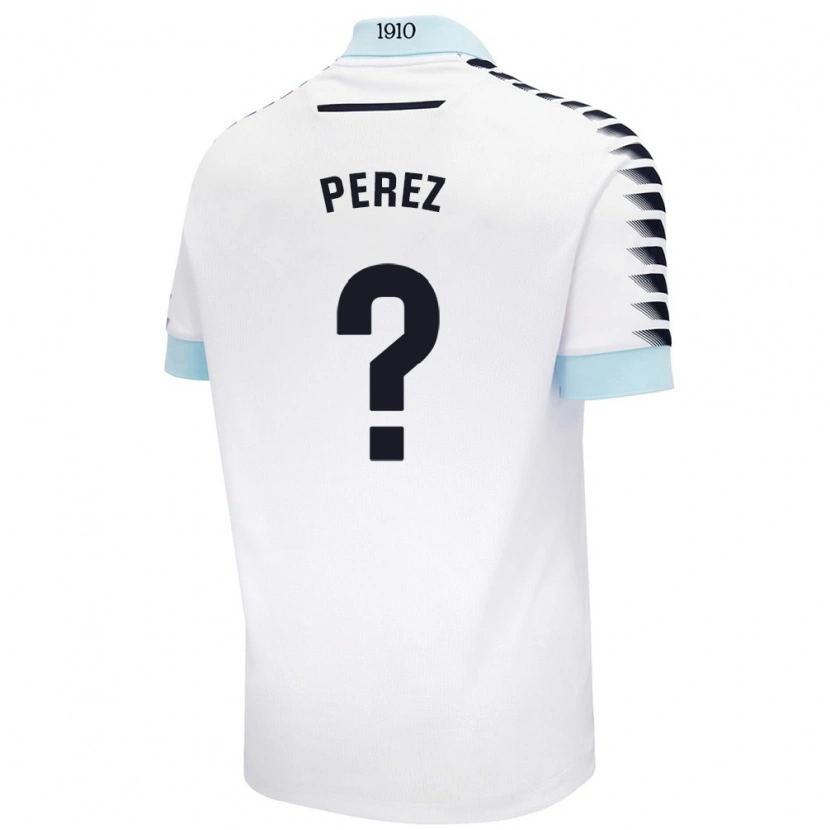 Danxen Kid Ángel Pérez #0 White Blue Away Jersey 2024/25 T-Shirt