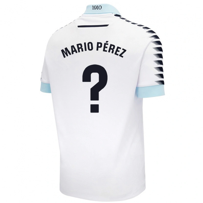 Danxen Kid Mario Pérez #0 White Blue Away Jersey 2024/25 T-Shirt