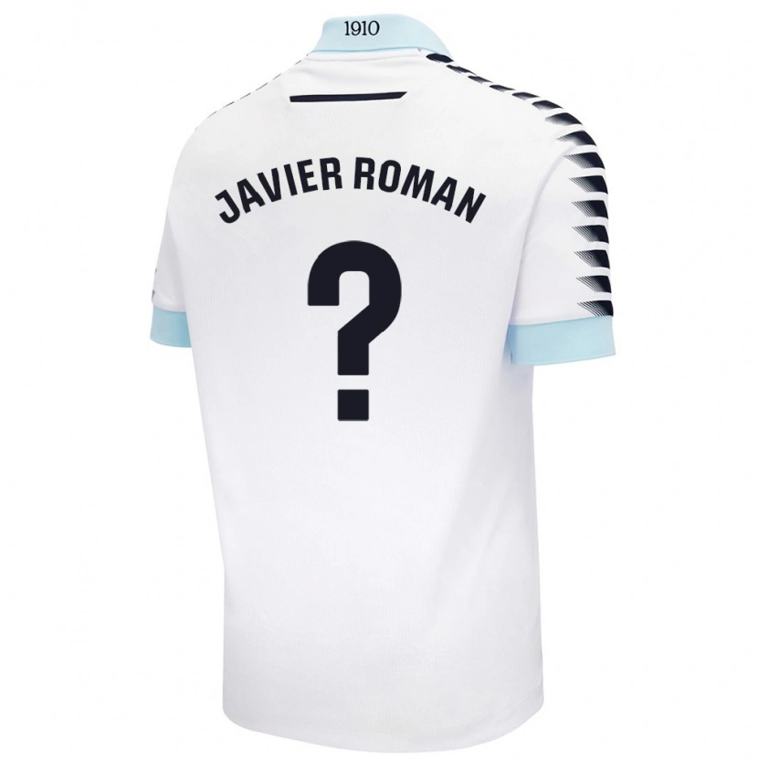 Danxen Kid José Javier Román #0 White Blue Away Jersey 2024/25 T-Shirt