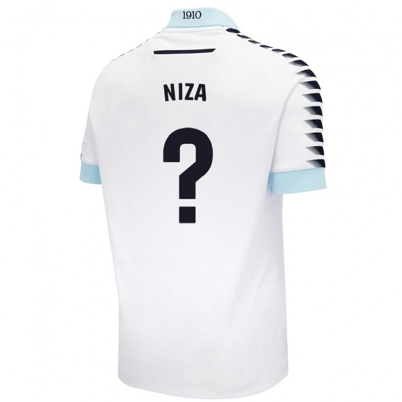 Danxen Kid Sergio Niza #0 White Blue Away Jersey 2024/25 T-Shirt