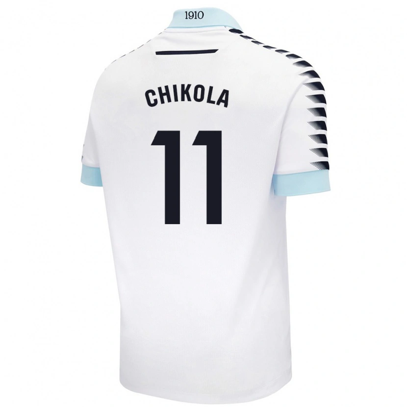 Danxen Kid Peter Chikola #11 White Blue Away Jersey 2024/25 T-Shirt