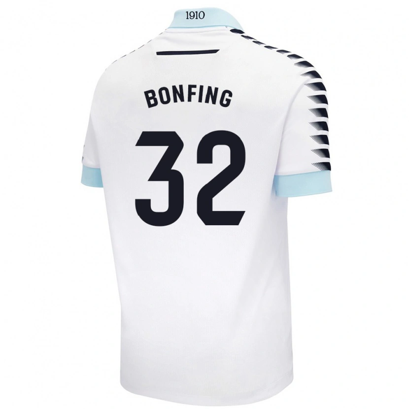 Danxen Kid Boubacar Bonfing #32 White Blue Away Jersey 2024/25 T-Shirt