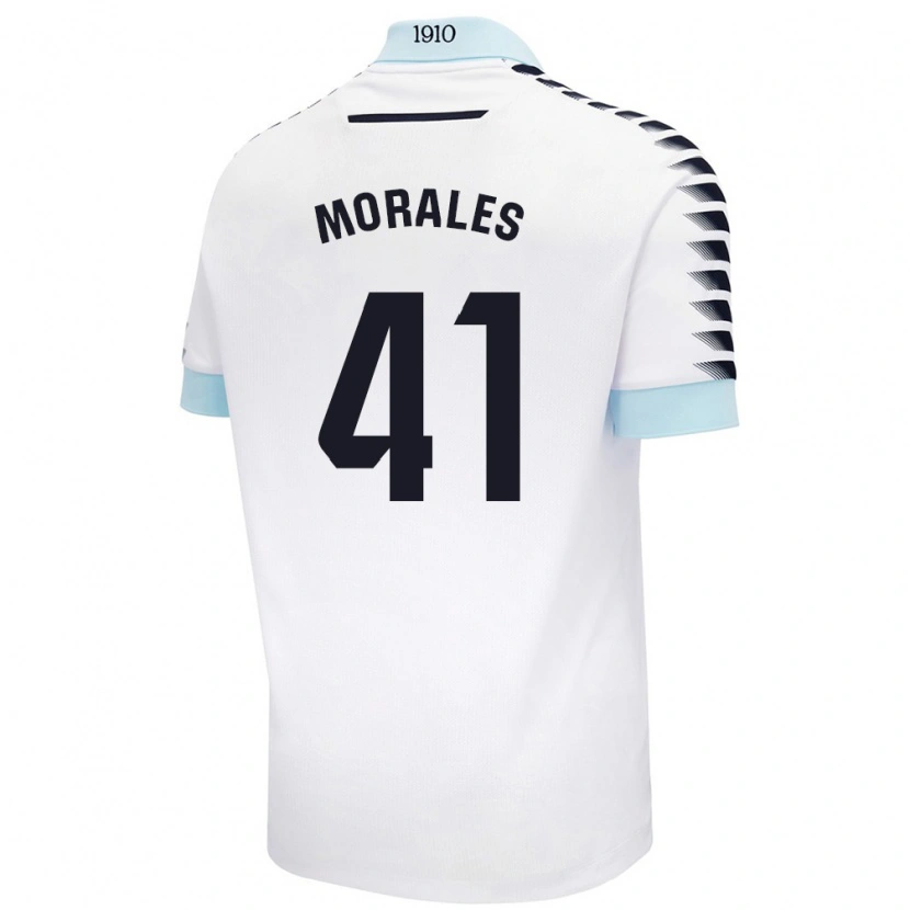 Danxen Kid Luis Morales #41 White Blue Away Jersey 2024/25 T-Shirt