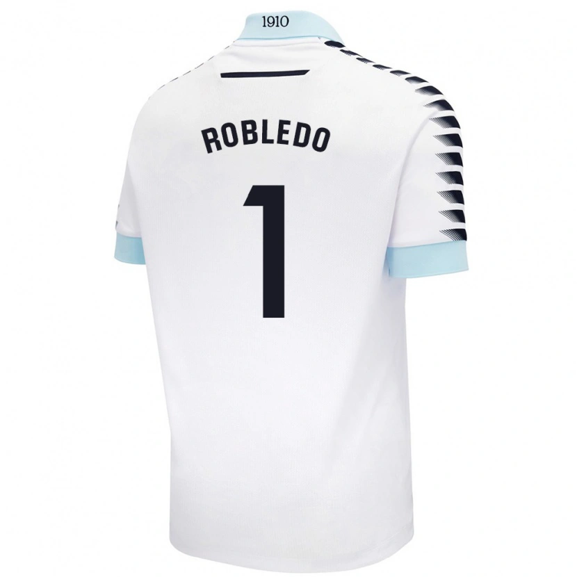 Danxen Kid Robledo #1 White Blue Away Jersey 2024/25 T-Shirt