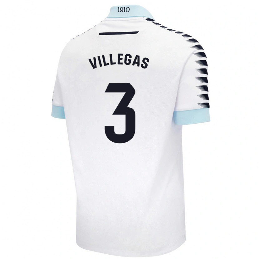 Danxen Kid Virginia Villegas Rico #3 White Blue Away Jersey 2024/25 T-Shirt