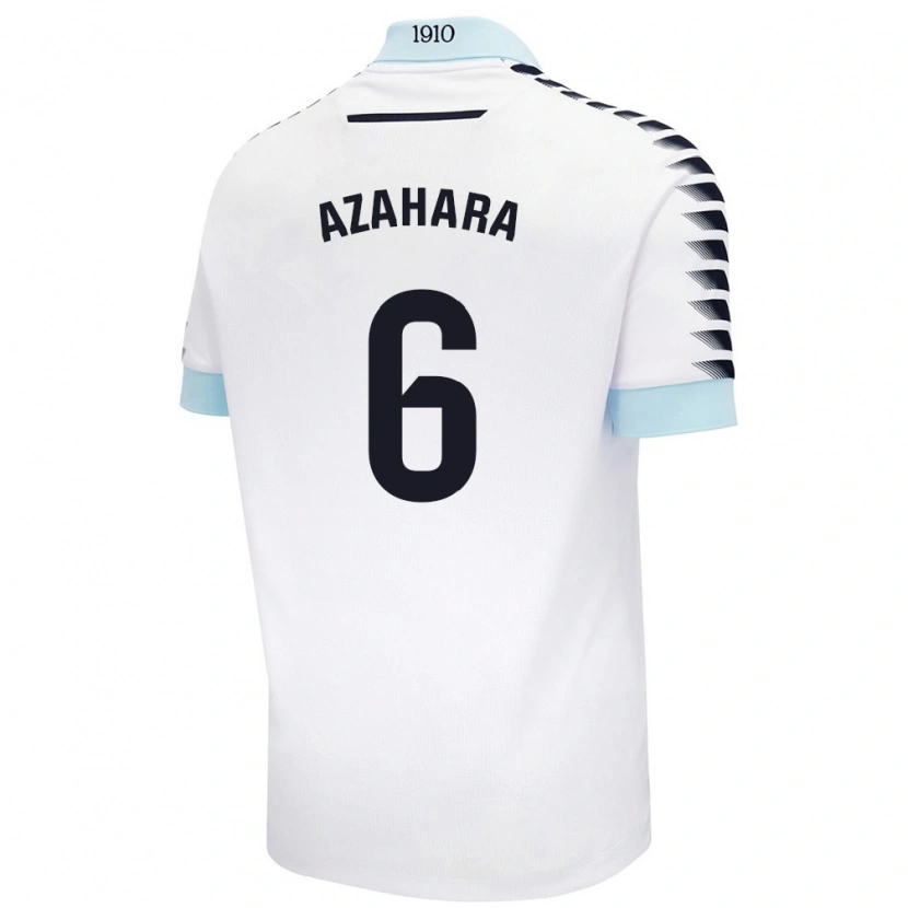 Danxen Kid Azahara #6 White Blue Away Jersey 2024/25 T-Shirt