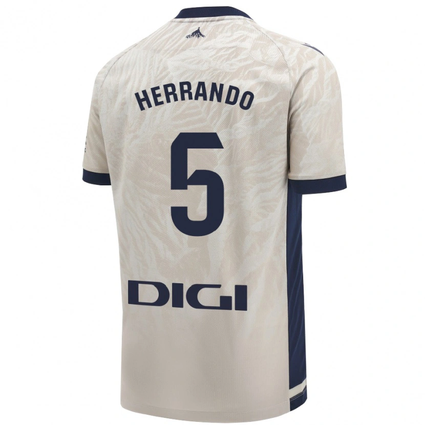 Danxen Kid Jorge Herrando #5 Light Gray Away Jersey 2024/25 T-Shirt