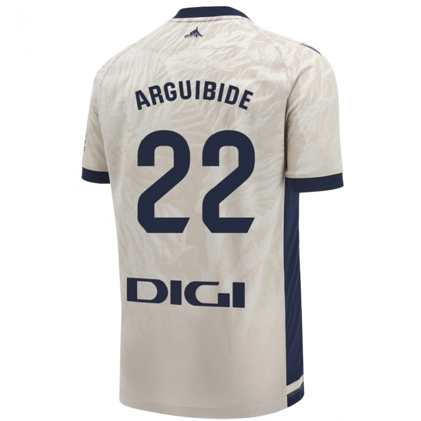 Danxen Kid Iñigo Arguibide #22 Light Gray Away Jersey 2024/25 T-Shirt