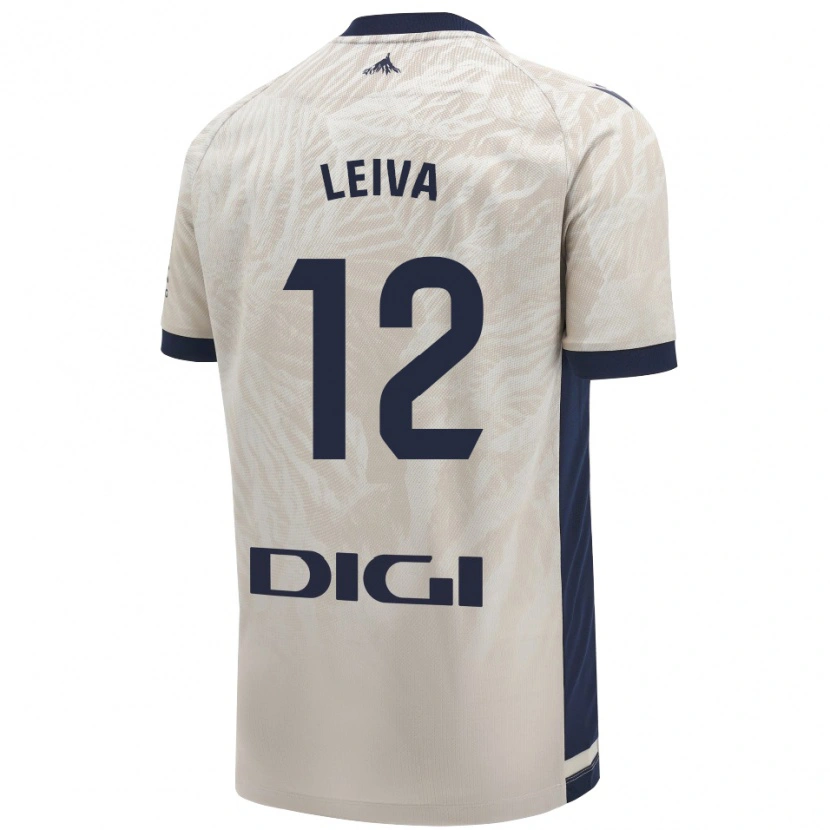 Danxen Kid Álvaro Leiva #12 Light Gray Away Jersey 2024/25 T-Shirt