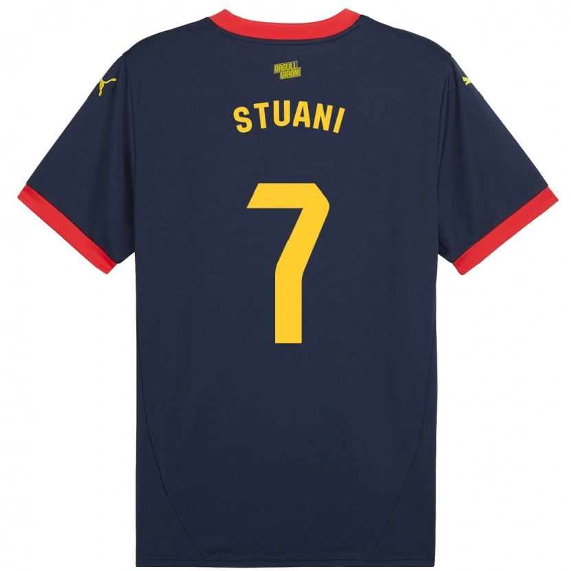 Danxen Kid Cristhian Stuani #7 Navy Red Away Jersey 2024/25 T-Shirt