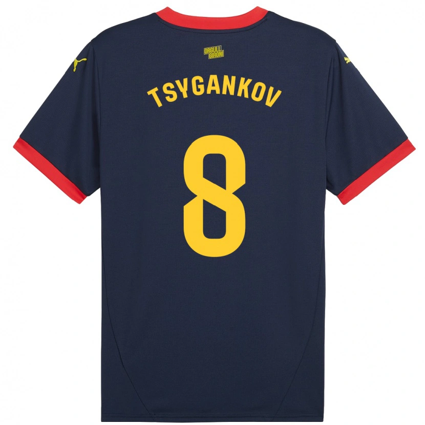 Danxen Kid Viktor Tsygankov #8 Navy Red Away Jersey 2024/25 T-Shirt