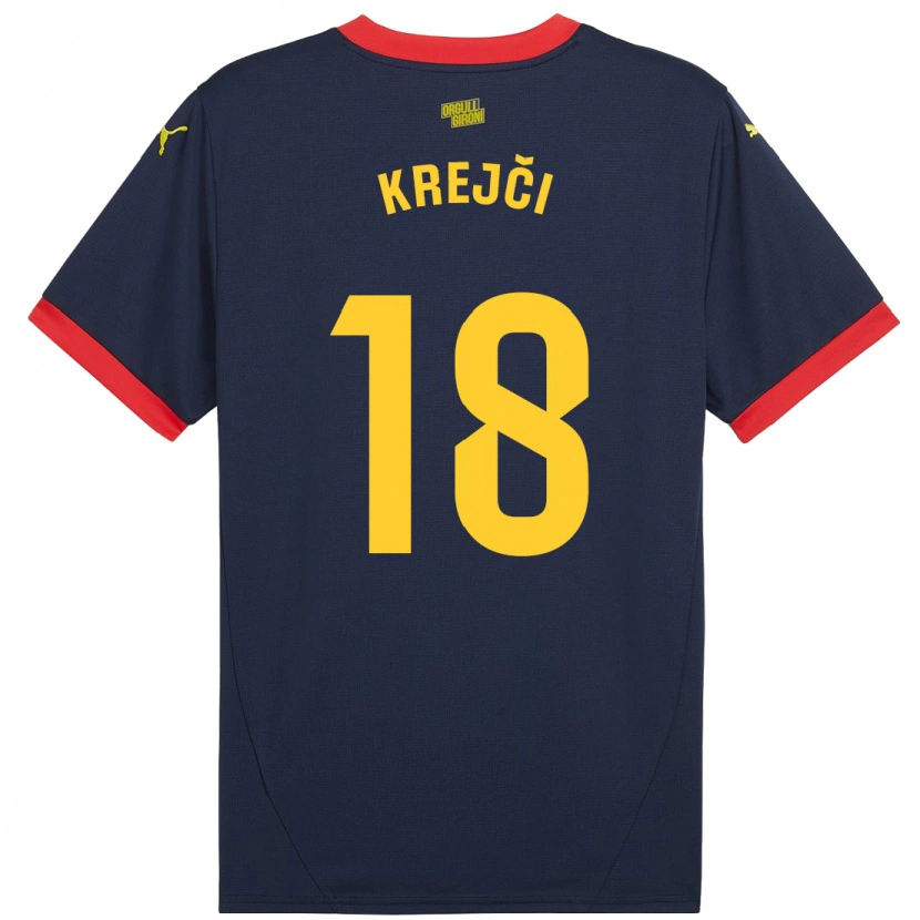 Danxen Kid Ladislav Krejci #18 Navy Red Away Jersey 2024/25 T-Shirt