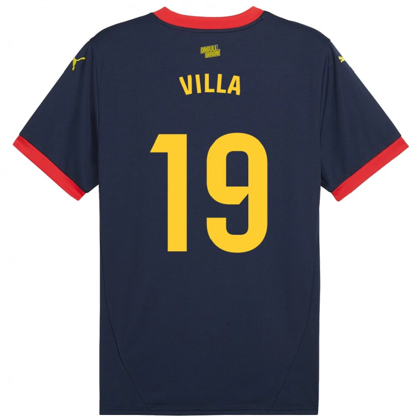 Danxen Kid Toni Villa #19 Navy Red Away Jersey 2024/25 T-Shirt