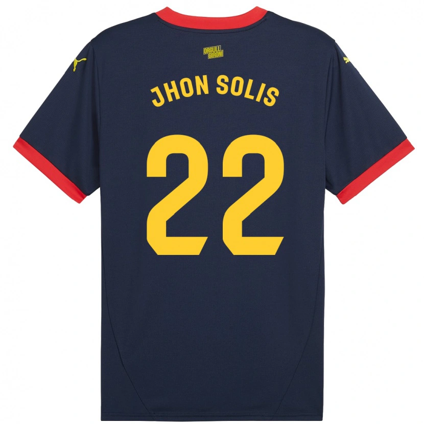 Danxen Kid Jhon Solís #22 Navy Red Away Jersey 2024/25 T-Shirt