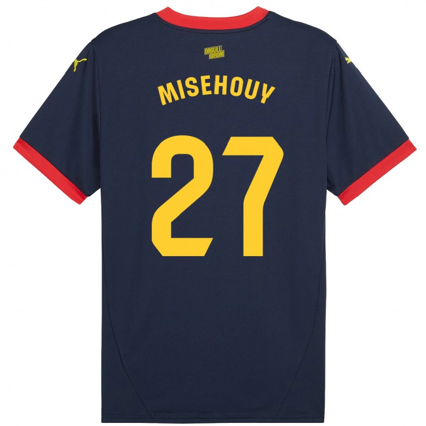 Danxen Kid Gabriel Misehouy #27 Navy Red Away Jersey 2024/25 T-Shirt