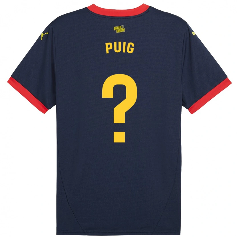 Danxen Kid Sergi Puig #0 Navy Red Away Jersey 2024/25 T-Shirt