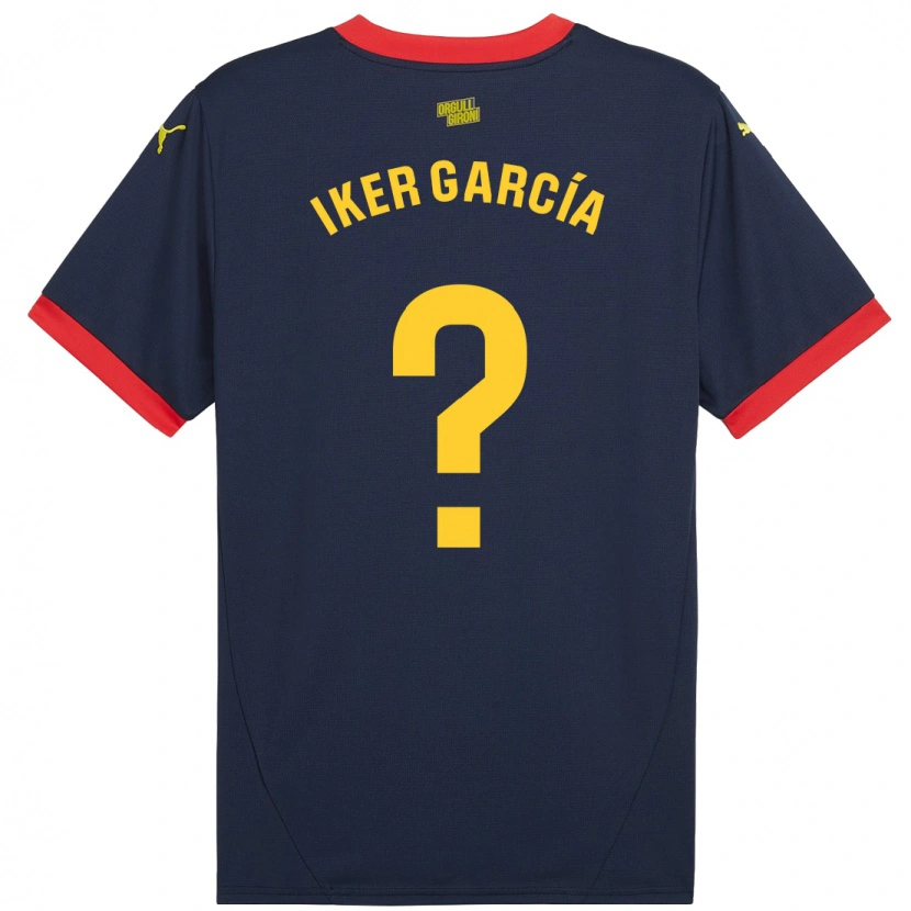 Danxen Kid Iker García #0 Navy Red Away Jersey 2024/25 T-Shirt