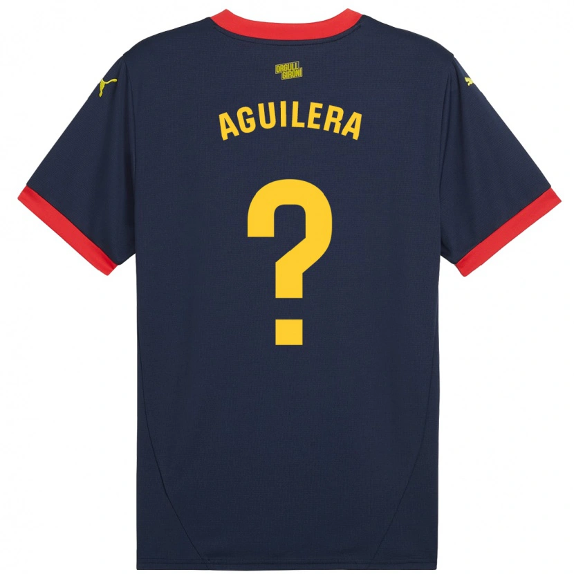 Danxen Kid Oriol Aguilera #0 Navy Red Away Jersey 2024/25 T-Shirt