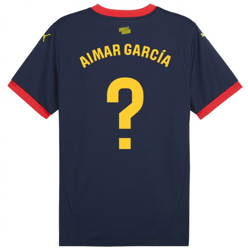 Danxen Kid Aimar García #0 Navy Red Away Jersey 2024/25 T-Shirt