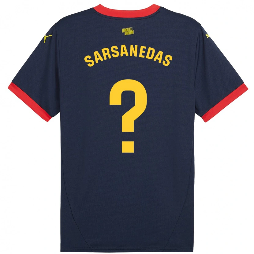 Danxen Kid Joao Sarsanedas #0 Navy Red Away Jersey 2024/25 T-Shirt