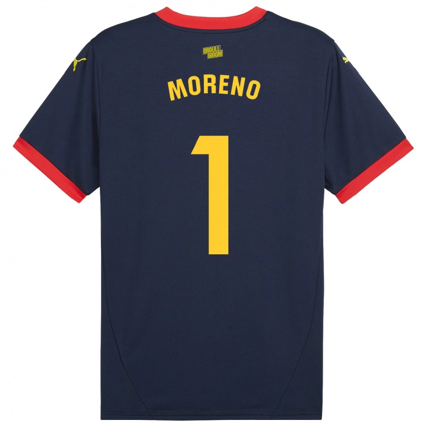 Danxen Kid Gerard Moreno #1 Navy Red Away Jersey 2024/25 T-Shirt