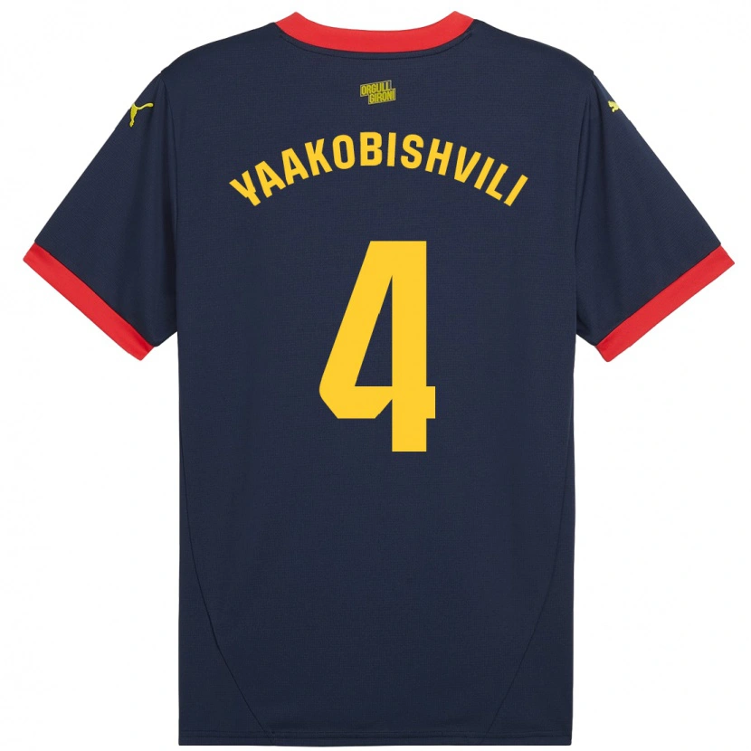 Danxen Kid Antal Yaakobishvili #4 Navy Red Away Jersey 2024/25 T-Shirt