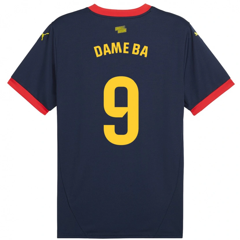 Danxen Kid Papa Dame Ba #9 Navy Red Away Jersey 2024/25 T-Shirt