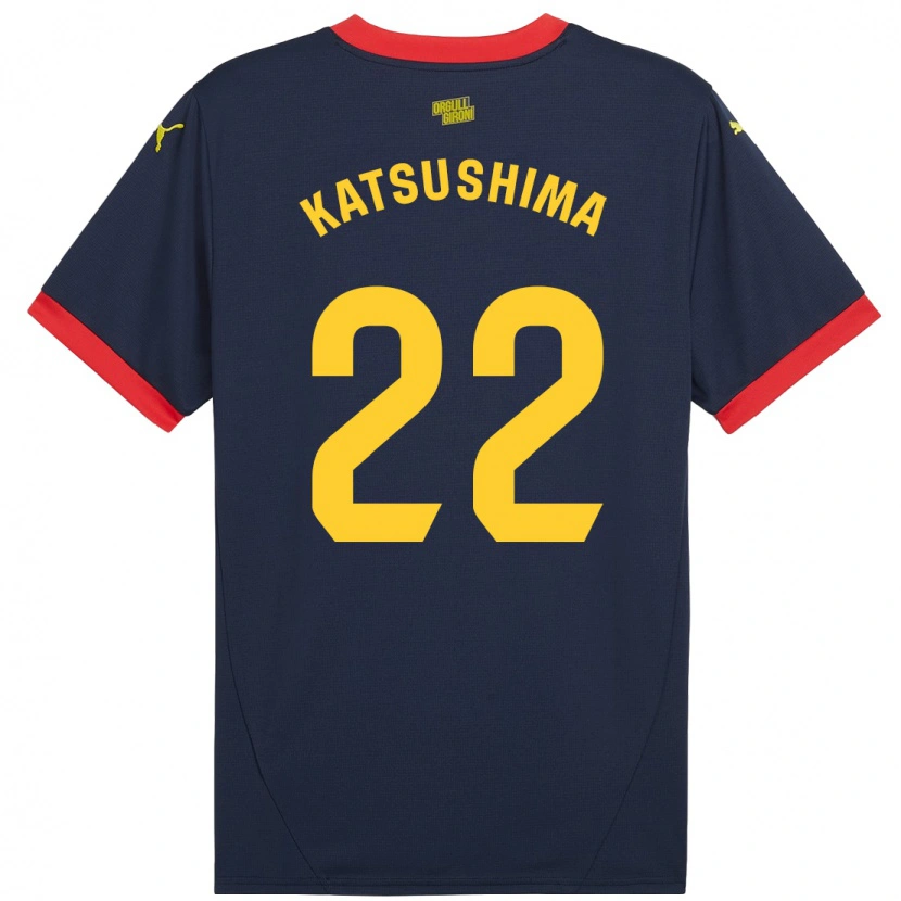 Danxen Kid Shinnosuke Katsushima #22 Navy Red Away Jersey 2024/25 T-Shirt