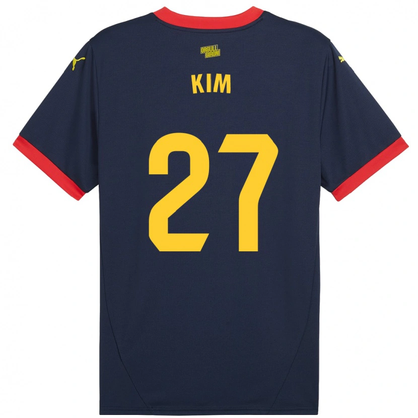 Danxen Kid Min-Su Kim #27 Navy Red Away Jersey 2024/25 T-Shirt