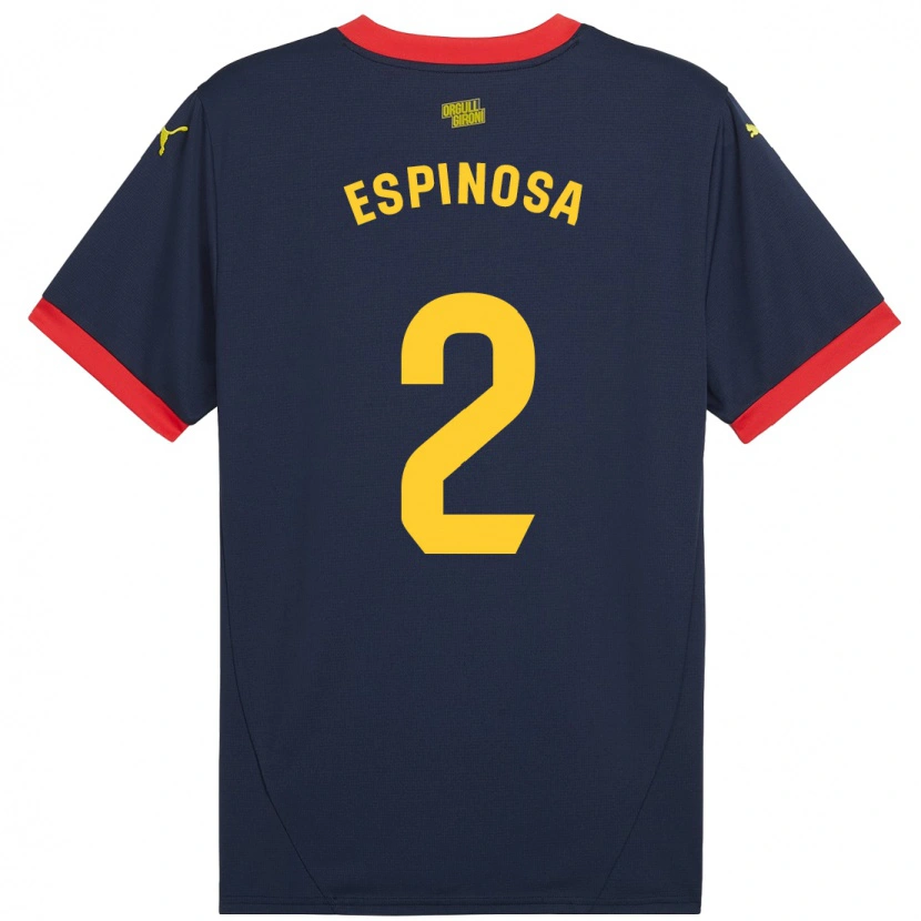 Danxen Kid Bernardo Espinosa #2 Navy Red Away Jersey 2024/25 T-Shirt