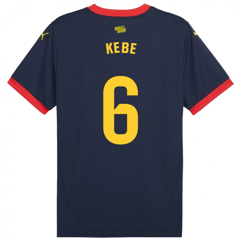 Danxen Kid Ibrahima Kébé #6 Navy Red Away Jersey 2024/25 T-Shirt