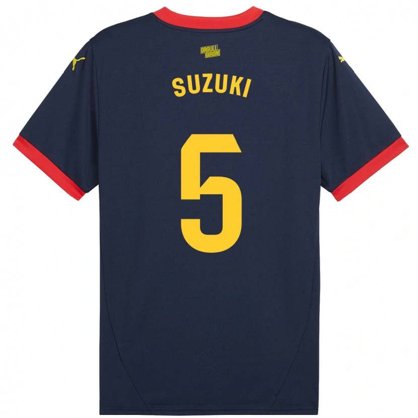 Danxen Kid Wadi Ibrahim Suzuki #5 Navy Red Away Jersey 2024/25 T-Shirt