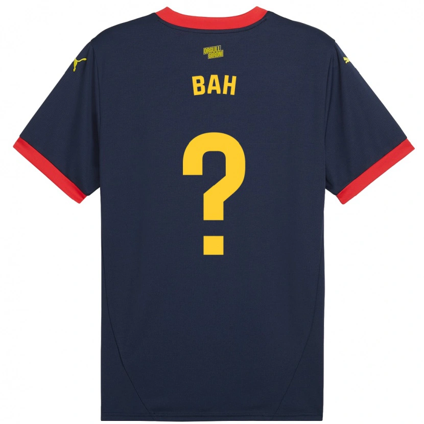 Danxen Kid Mousta Bah #0 Navy Red Away Jersey 2024/25 T-Shirt