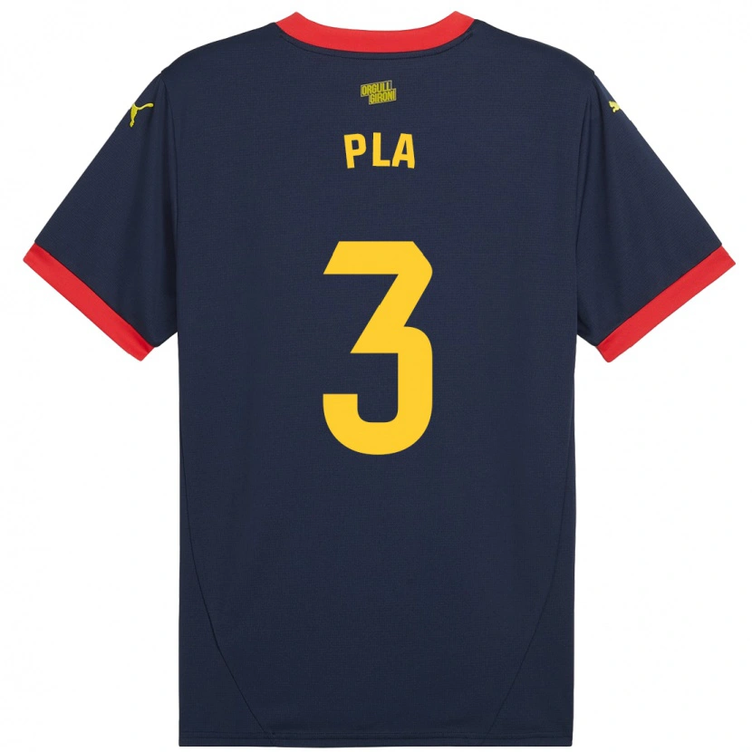 Danxen Kid Marta Pla #3 Navy Red Away Jersey 2024/25 T-Shirt