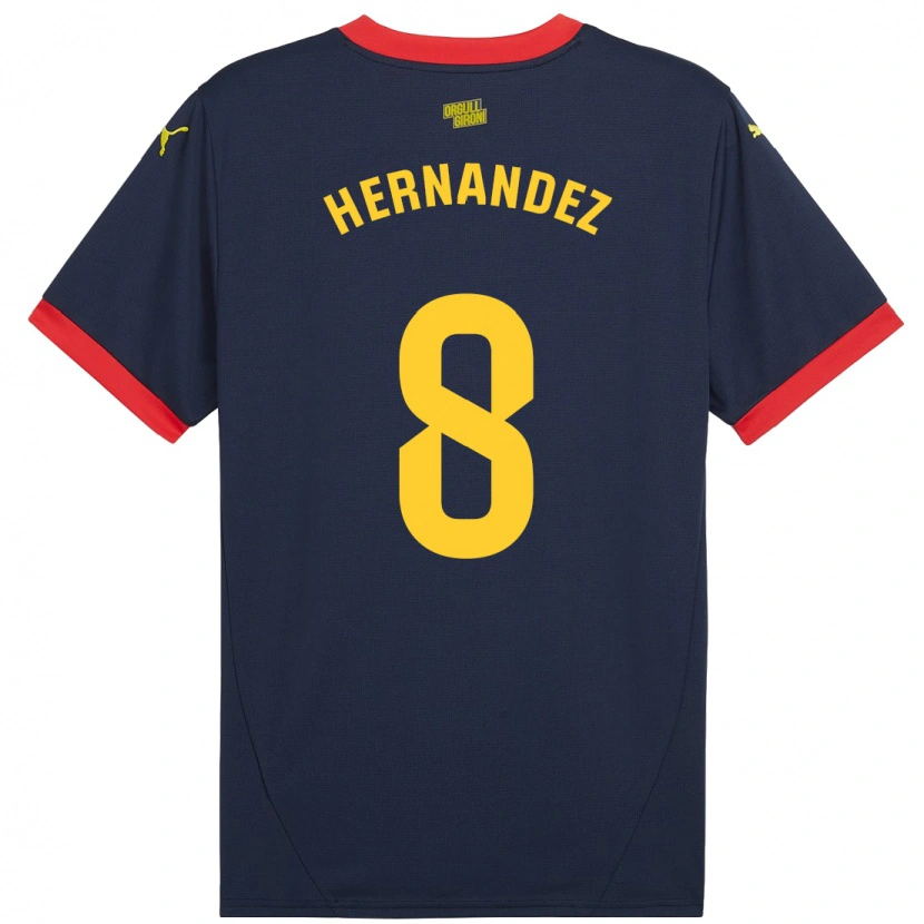 Danxen Kid Sofia Hernández #8 Navy Red Away Jersey 2024/25 T-Shirt